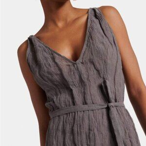 ALTUZARRA Cheryl metallic gauze midi dress